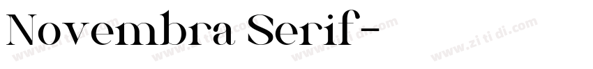 Novembra Serif字体转换